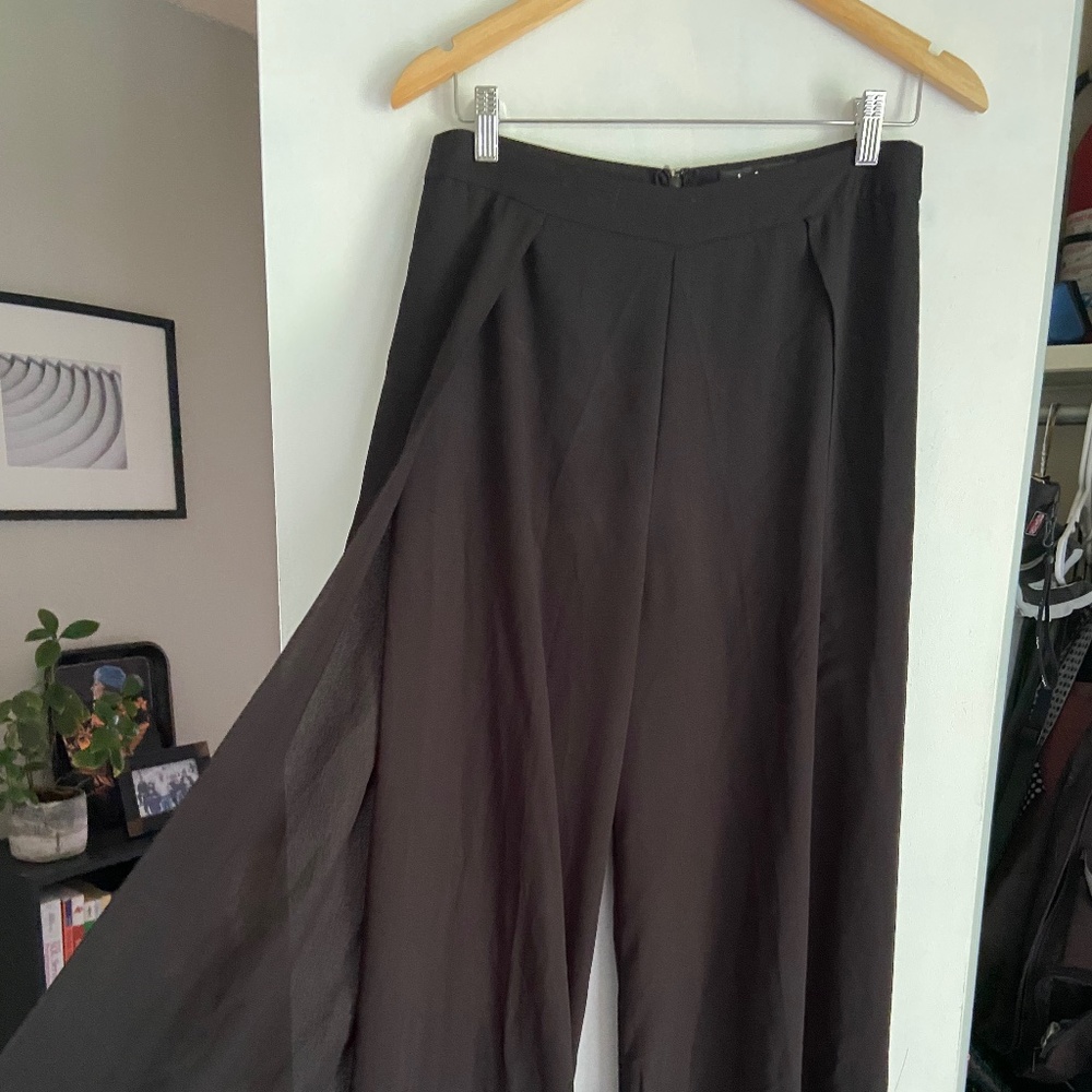 Lulu’s Flare Pants, ultra high slits